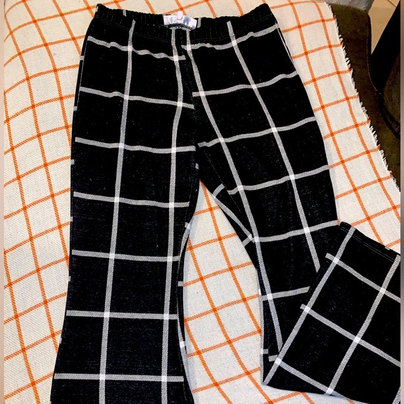 Flared plaid leggings - Picture 1 of 1